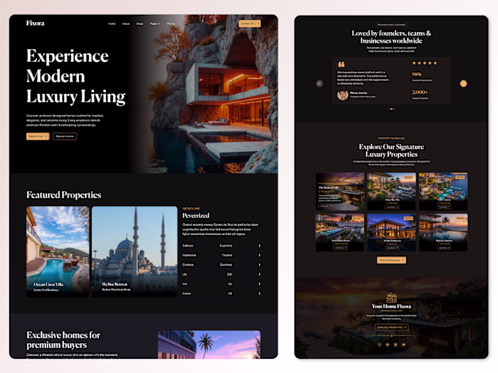 Luxury Real Estate Web Design UI/UX 2026 Showcase