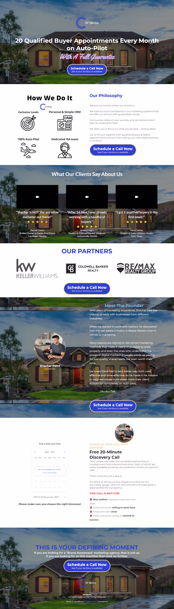 REAL STATE LANDING PAGE ON GOHIGHLEVEL