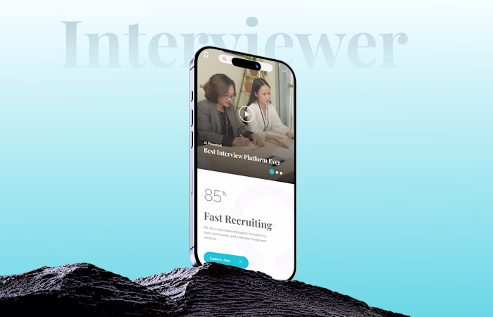 Interviewer - Ai Powered Interview & Recruitment App UI UX