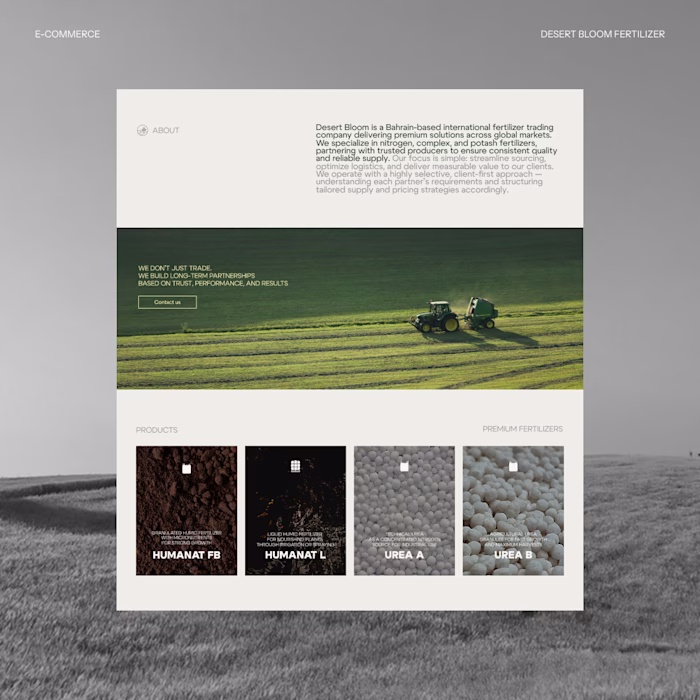 Desert Bloom — E-commerce Website

A