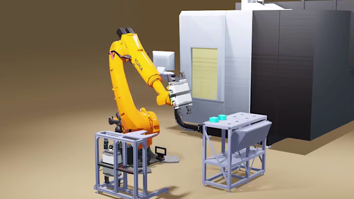 3D Industrial Robotic Arm Animation