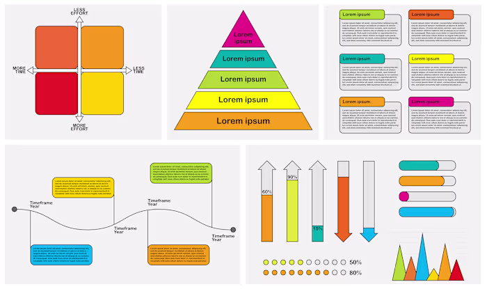 Business Presentation Elements - Vector
