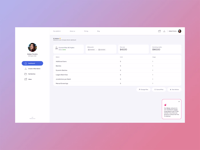 Enterprise SaaS Dashboard – Scalable UI for B2B Growth
