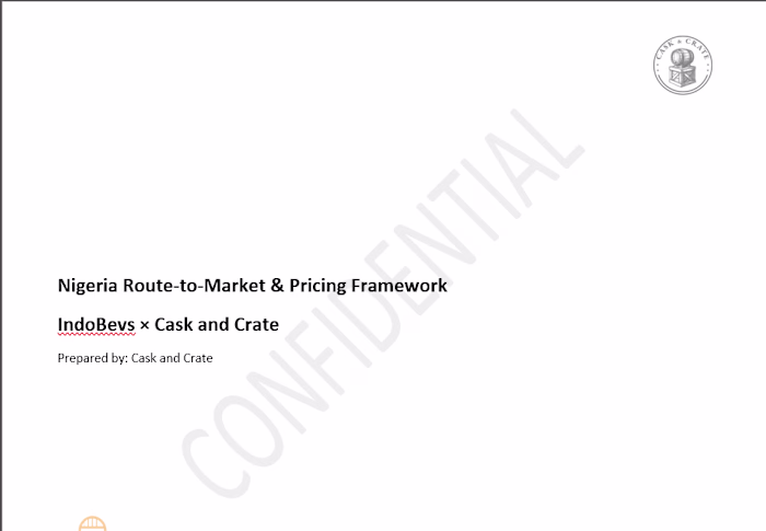 A route to market strategy