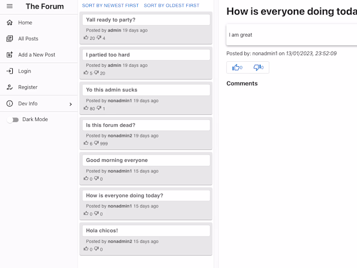 The Forum - Discussion Board