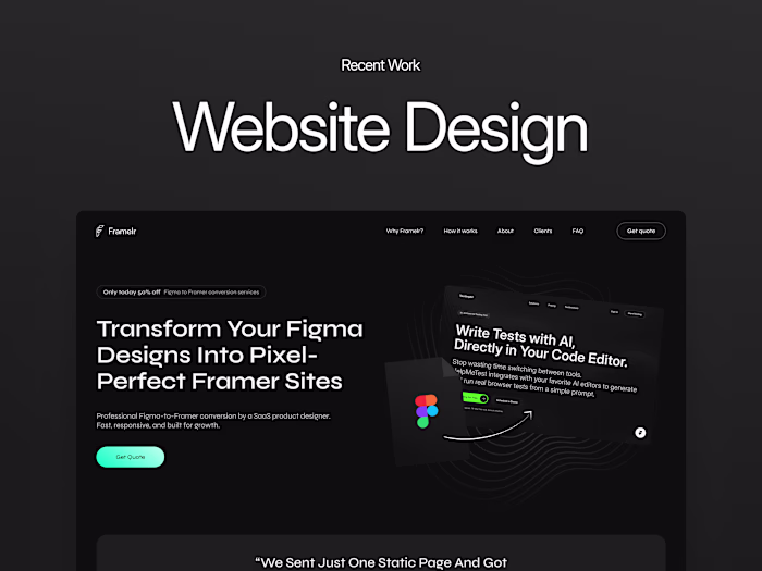 Website Design - Recent Work