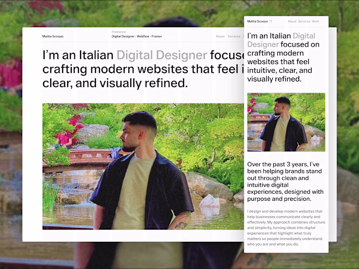 Digital Designer - Landing Page - Figma - Webflow 