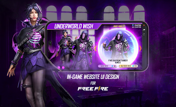 In-game website UI design