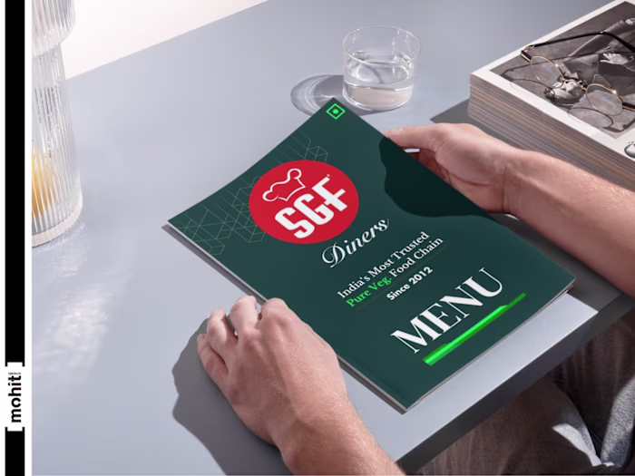 SGF Dine-In Menu Design