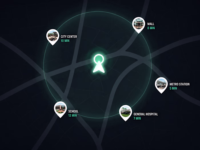 Created this real-estate location animation