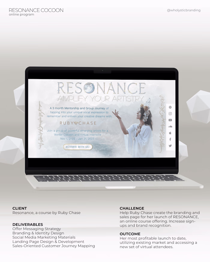 Resonance Cocoon: an group journey by Ruby Chase