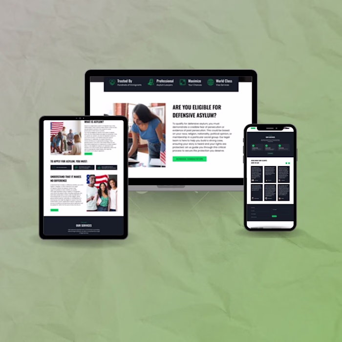The Ivisa Legal website was
