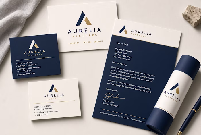 Logo and stationery mockup