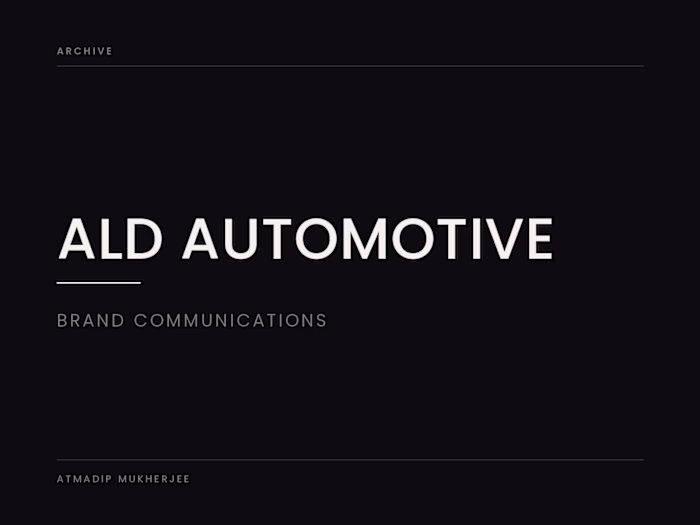 ALD Automotive — Brand Communications