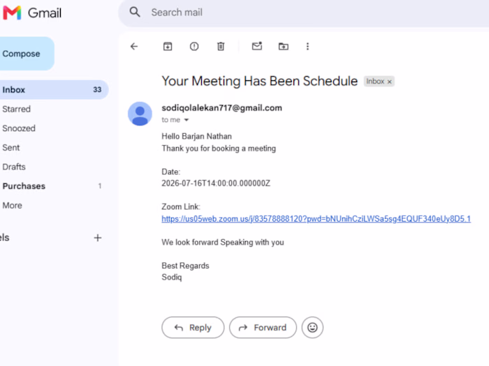 PROJECT TITLE
Appointment Booking Automation System