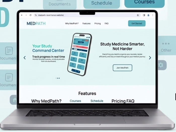MedPath Student Portal Web UI/UX Design