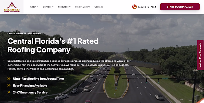 We partnered with Secured Roofing