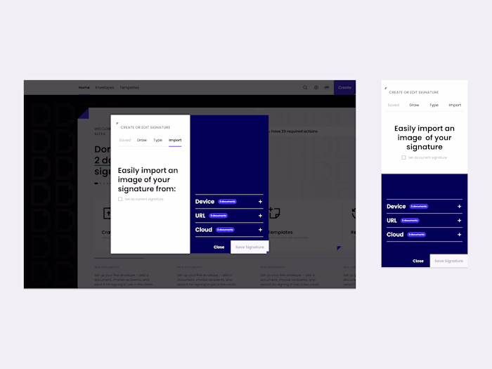 B2B Signature Platform — Token-Based Design System