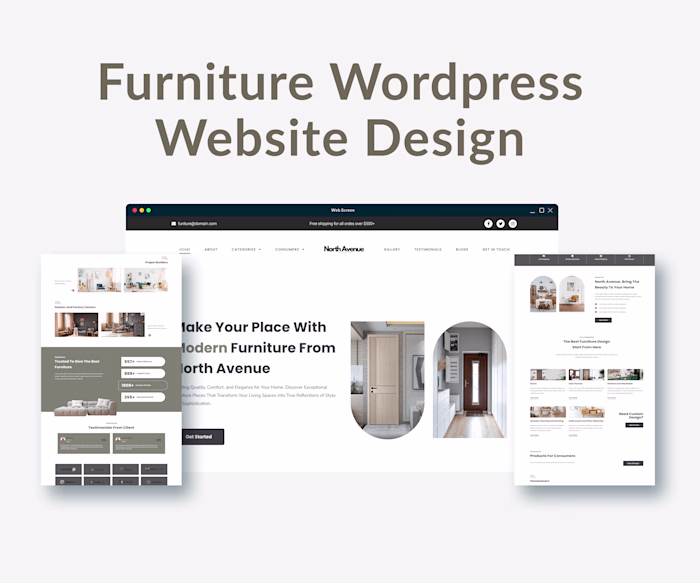 Furniture Wordpress Website Design