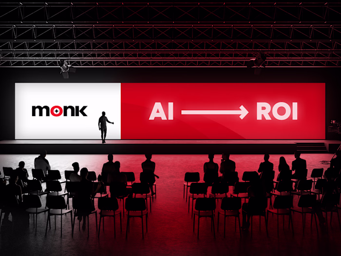 Pitch deck design for Monk AI