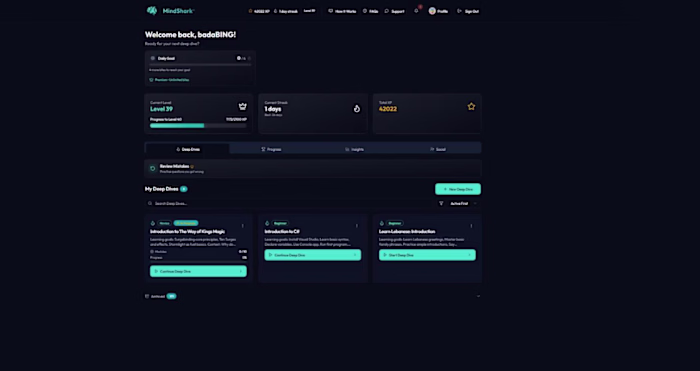 MindShark — AI Adaptive Learning Platform