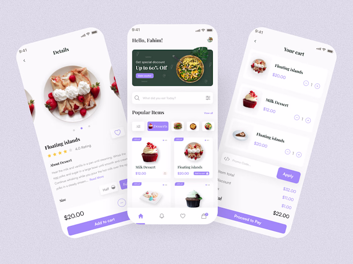 Food Delivery app design on Behance