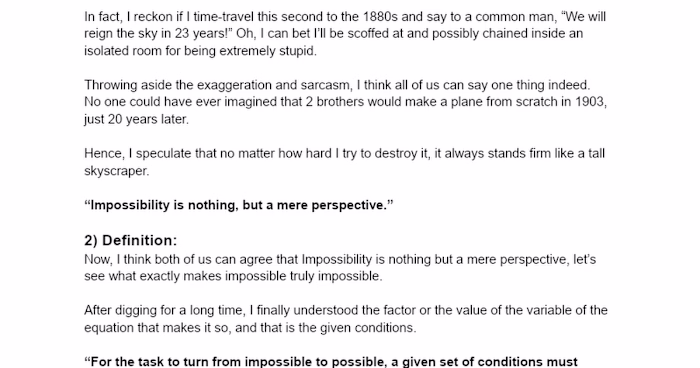 Inherited Alteration: Achieving the Impossible