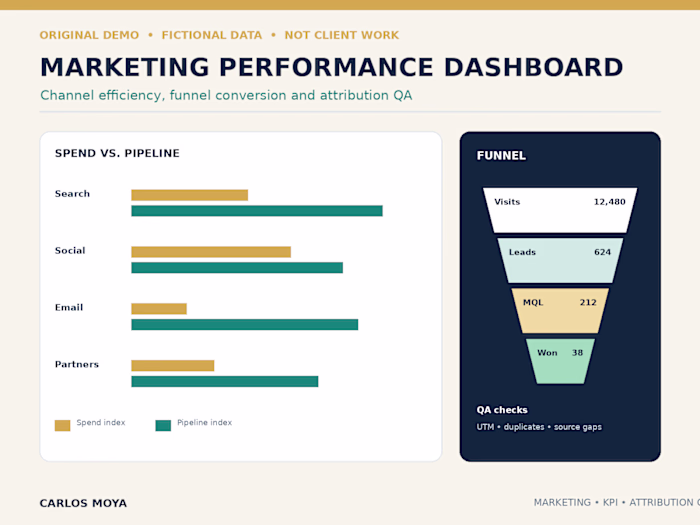 Marketing Performance & Attribution QA Dashboard