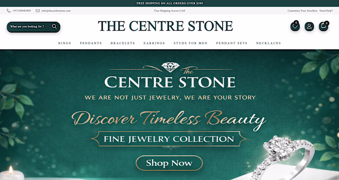 The Centre Stone — Luxury Shopify Build, Dubai