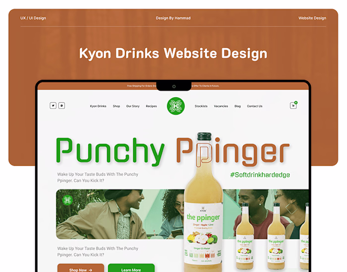 Drinks Selling website Design