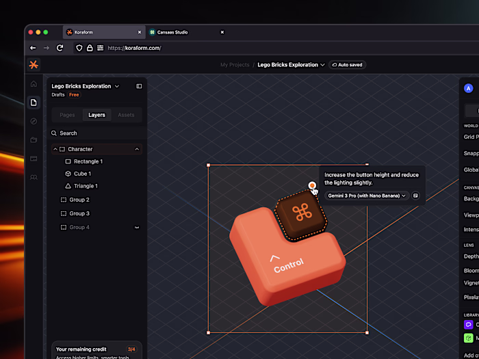 3D Builder Dashboard