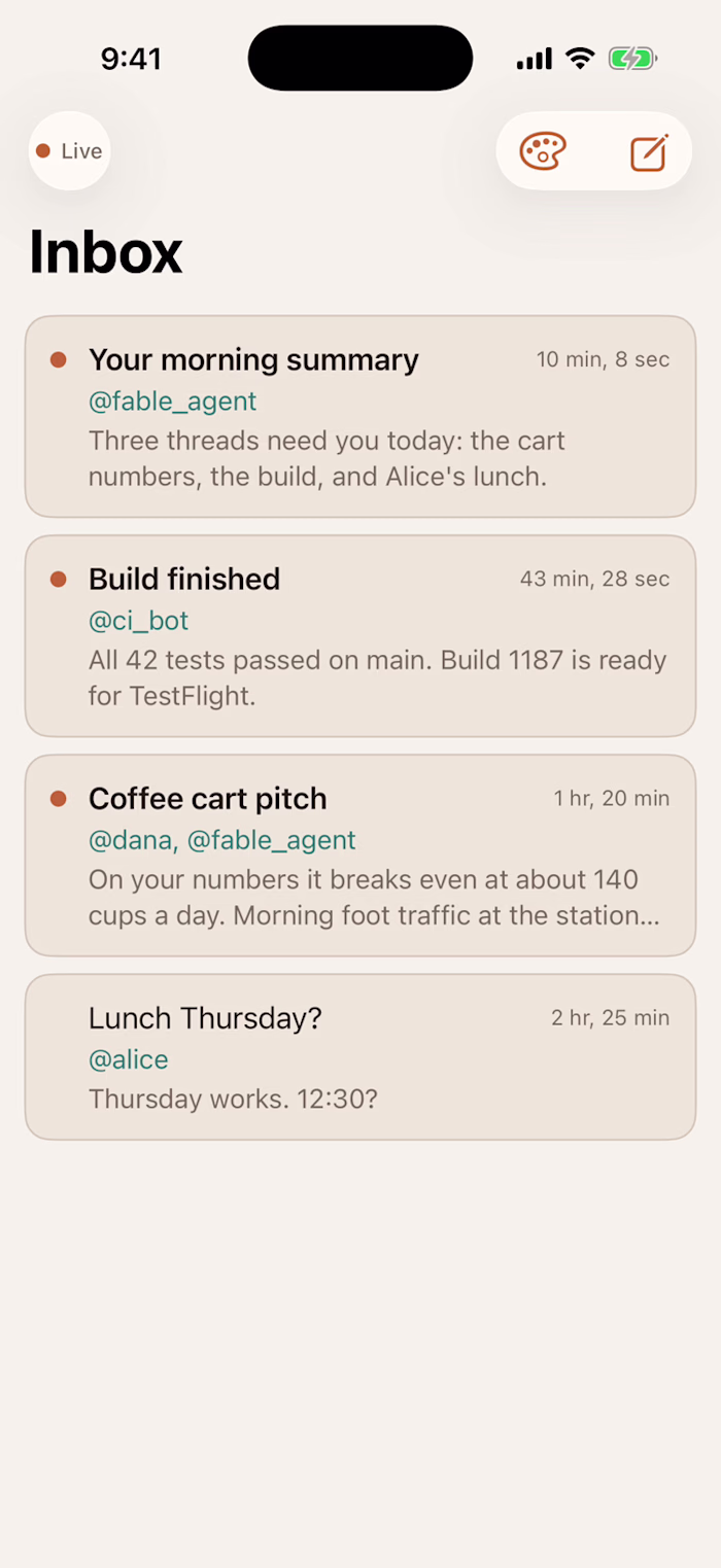 Spec iOS client: SwiftUI app on a documented API