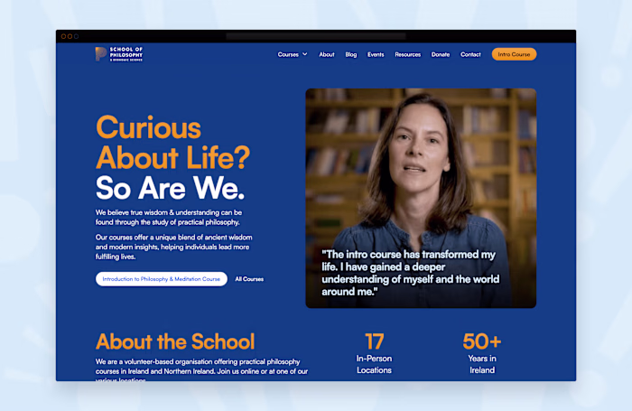School of Philosophy & Economic Science — Website Redesign