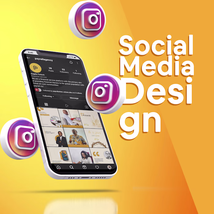 Instagram design for payrail agency
