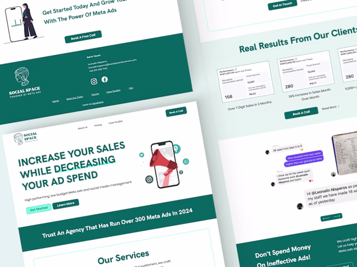 Website Redesign for a Meta ads agency