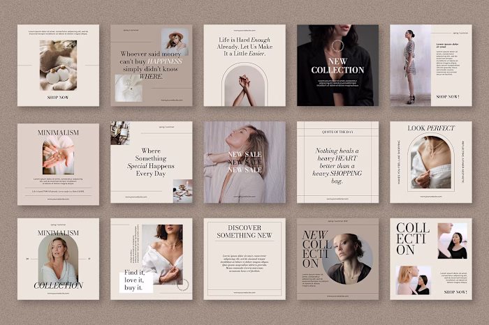 Luxury Instagram Carousel Template Design