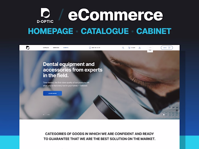 eCommerce Website UI UX Design • D-Optic