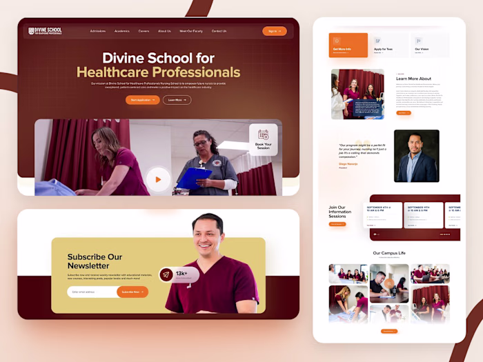 Healthcare Institutional web design and development