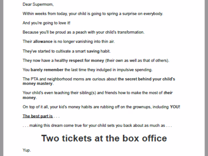 Web Sales Packet