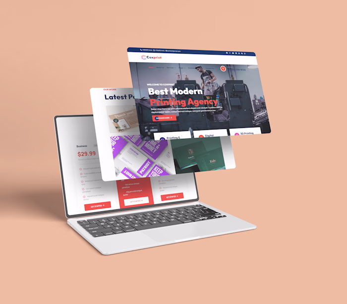 A complete Squarespace website designed
