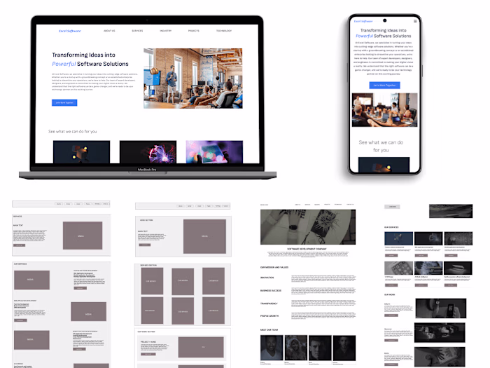 Excel Software- Website Design