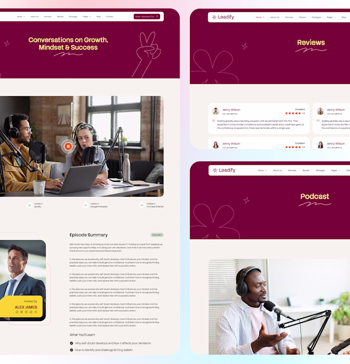 Leadify Pro — Leadership Coaching Framer Template