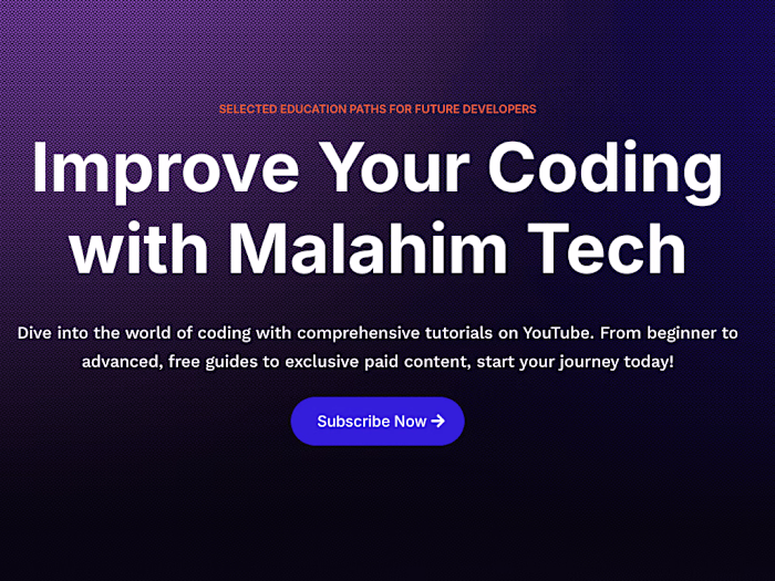 Malahim Tech | Daily Bites of Coding Knowledge 