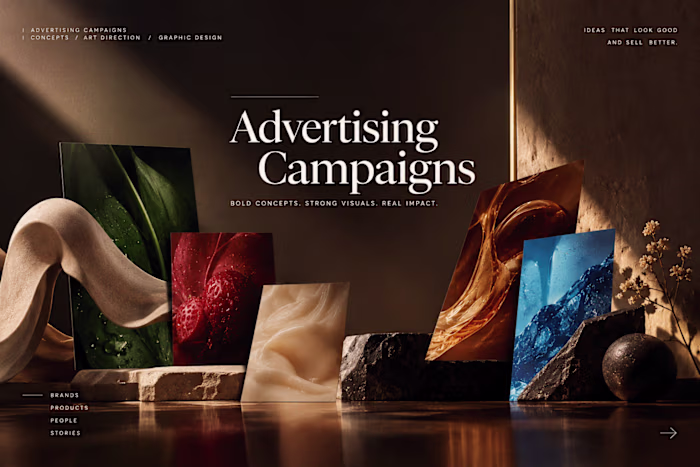 Ad campaigns for different brands