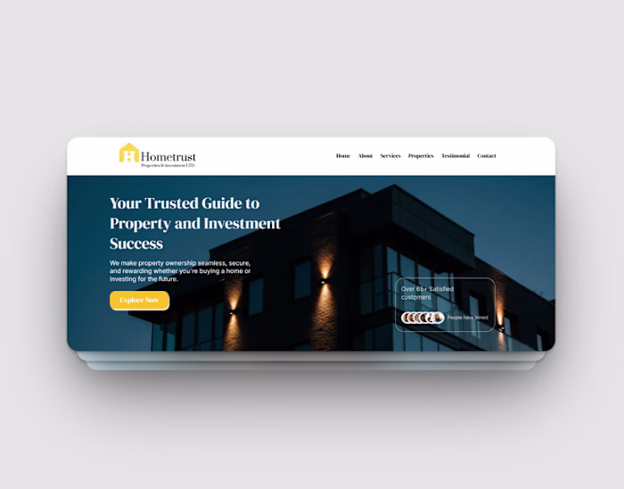 Real Estate Agent Website Design