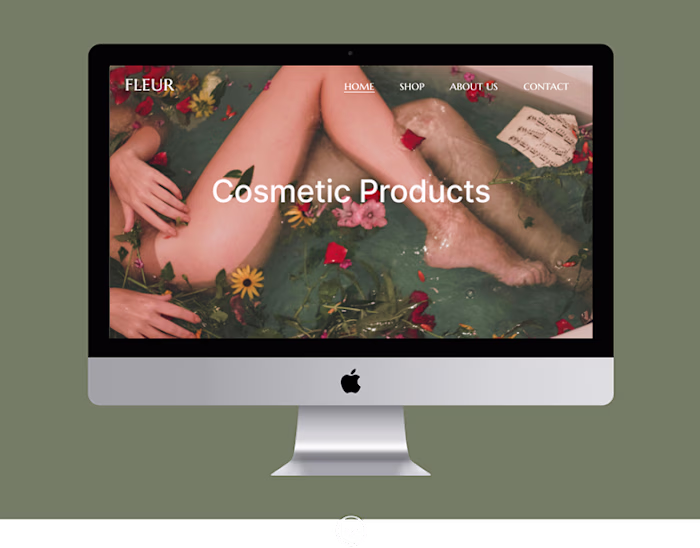 Landing Page - Cosmetics brand on Behance