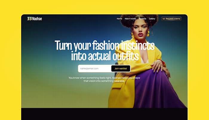 Nashae Fashion Design Tool Website Development