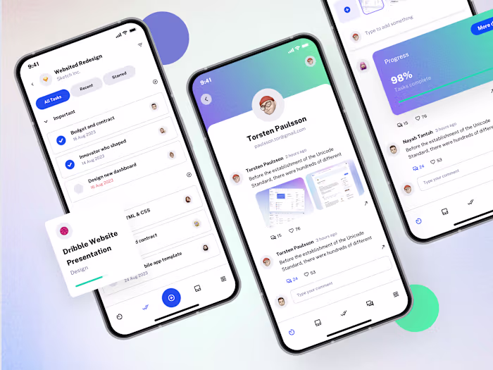 Tasksy UI Kit Development for Productivity Apps