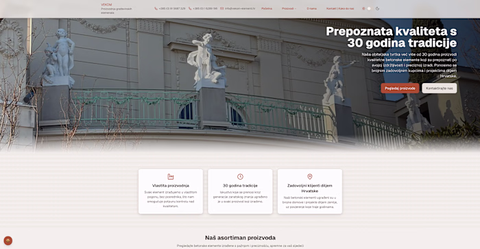 Vekom Website and Product Catalogue Development