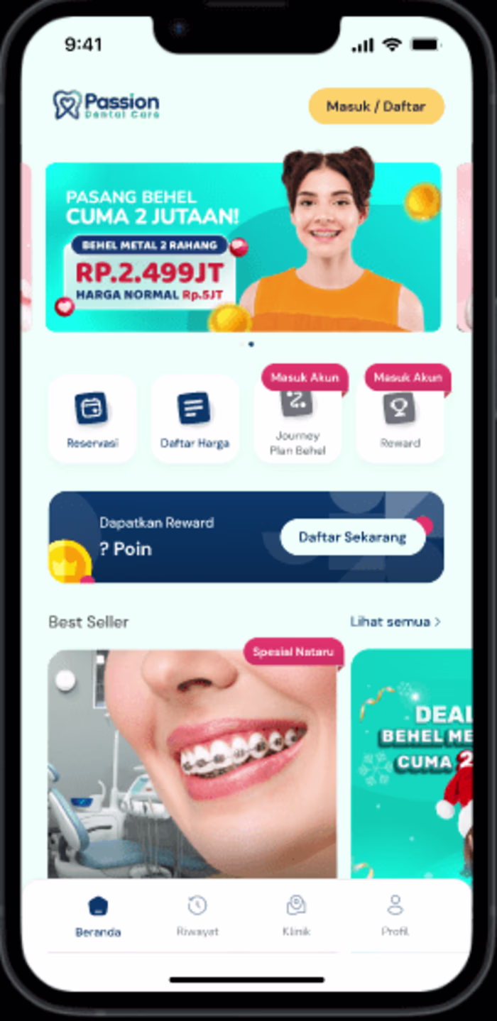 Passion Dental Care (PDC) Reservation App